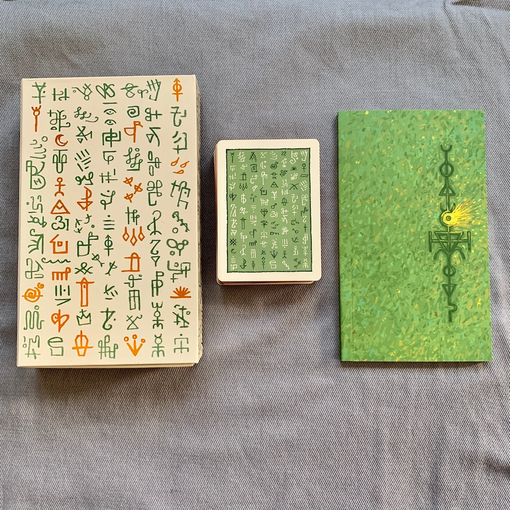 Green Glyphs Lenormand Card Deck